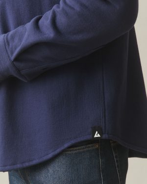 Unisex Redwood Fleece Overshirt – True Navy