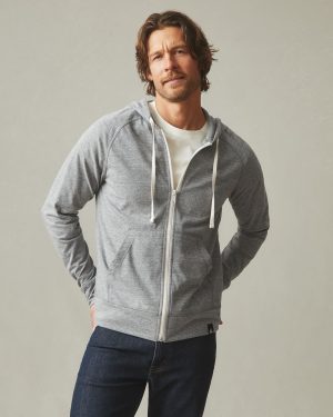 Men’s Lightweight Full Zip – Dark Charcoal Heather