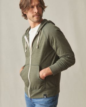 Men’s Lightweight Full Zip – Forest Night Heather