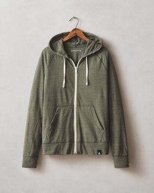 Men’s Lightweight Full Zip – Forest Night Heather