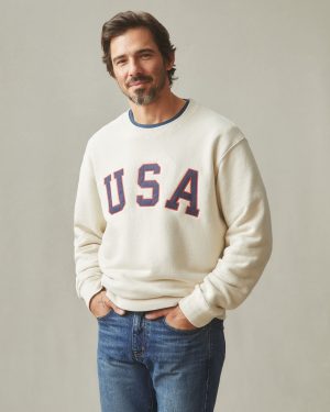 Unisex Relaxed French Terry USA Crew – Turtledove