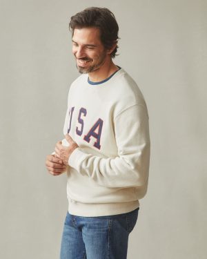 Unisex Relaxed French Terry USA Crew – Turtledove