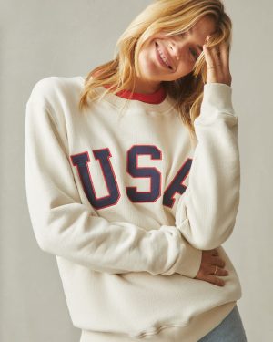 Unisex Relaxed French Terry USA Crew – Turtledove