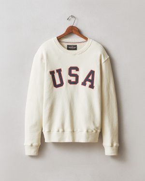 Unisex Relaxed French Terry USA Crew – Turtledove
