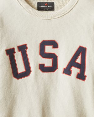 Unisex Relaxed French Terry USA Crew – Turtledove