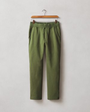 Men’s French Terry Straight Pant – Chive