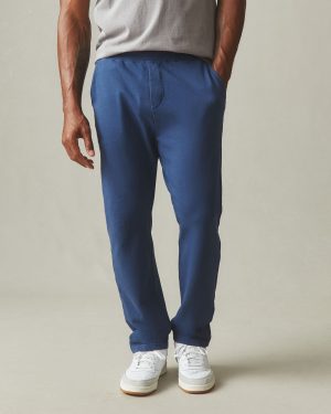 Men’s French Terry Straight Pant – Marine Navy