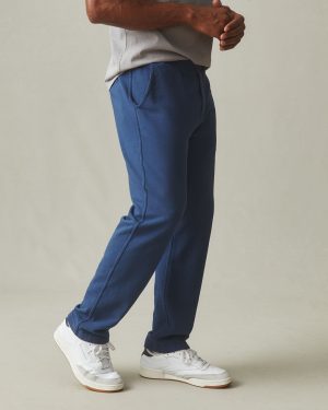 Men’s French Terry Straight Pant – Marine Navy