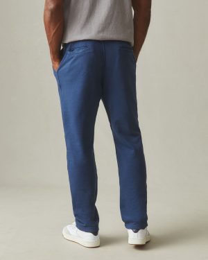 Men’s French Terry Straight Pant – Marine Navy