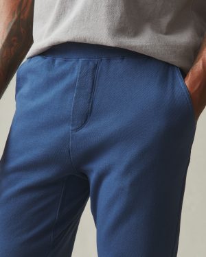 Men’s French Terry Straight Pant – Marine Navy