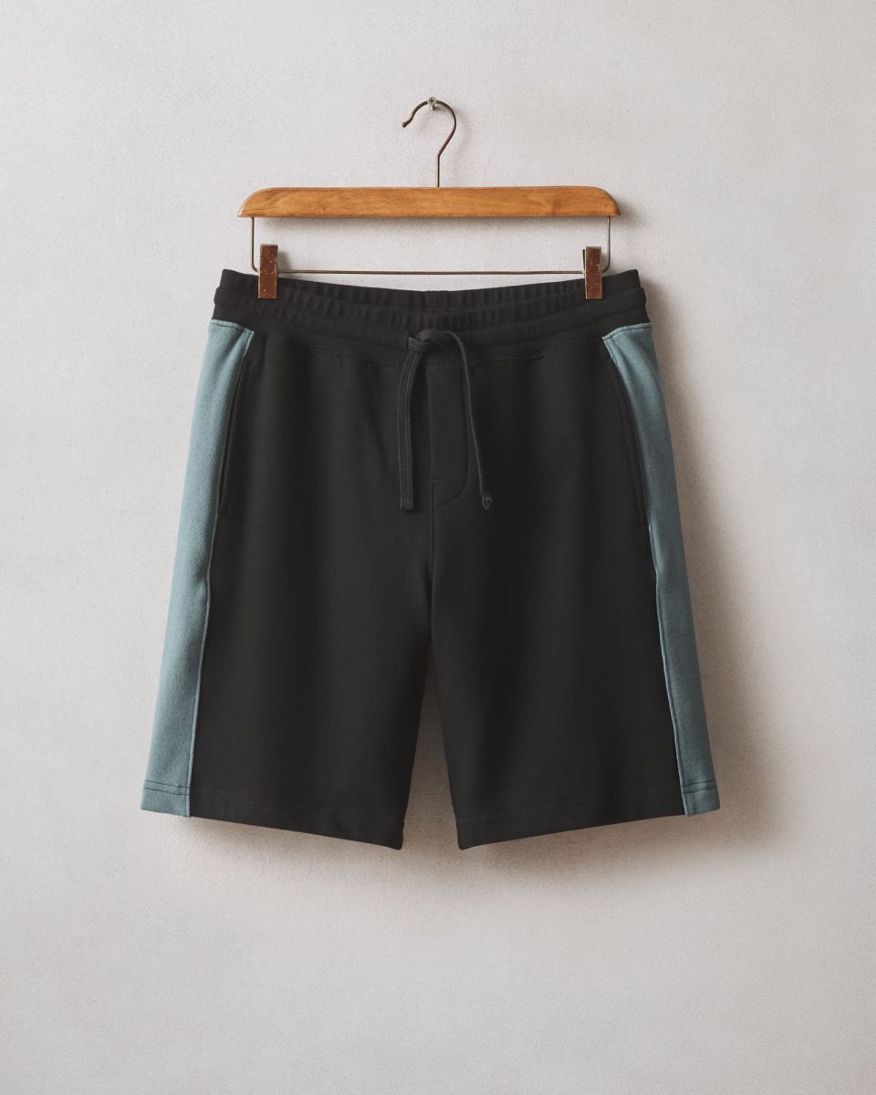 Men's Colorblock Sweatshort - Black Stormy Weather