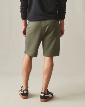 Men’s Colorblock Sweatshort – Olive Dark Charcoal