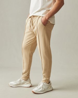 Men’s Pintuck French Terry Jogger – Safari