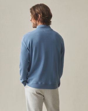 Men’s French Rib Half Zip – Quiet Harbor