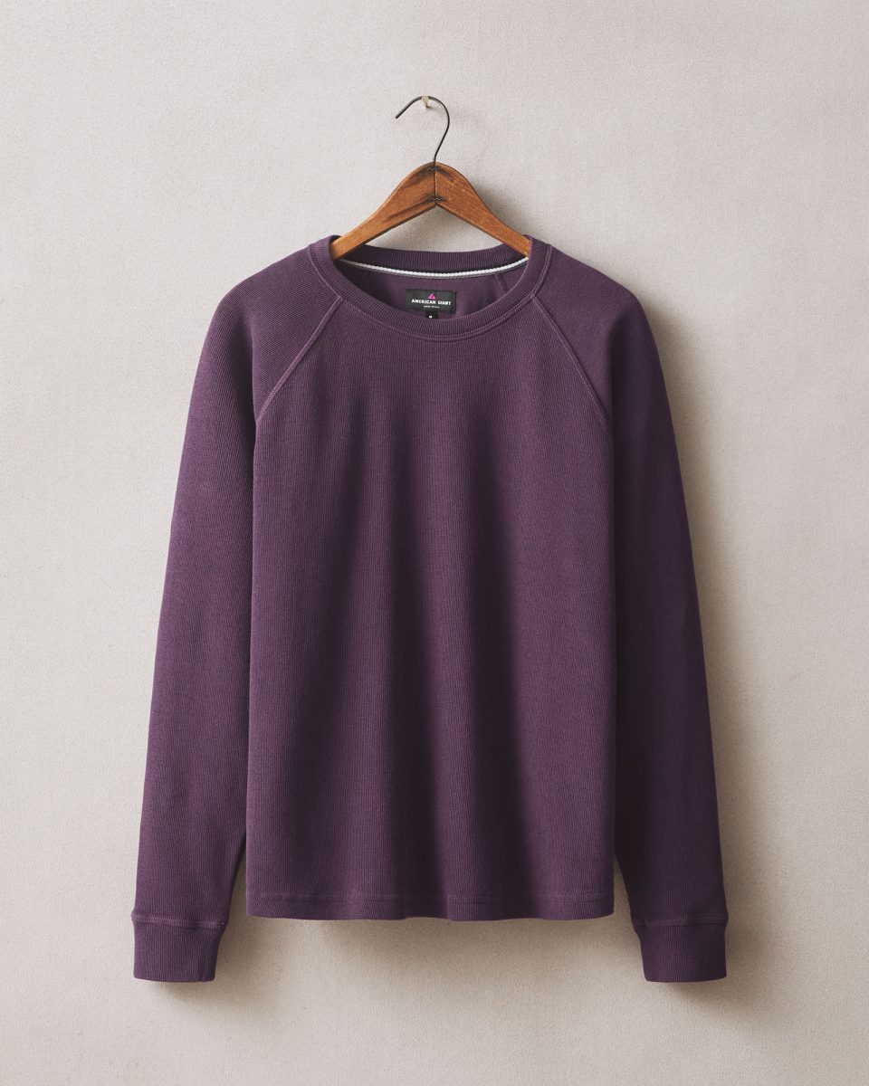Men's French Rib Crew - Grapeseed