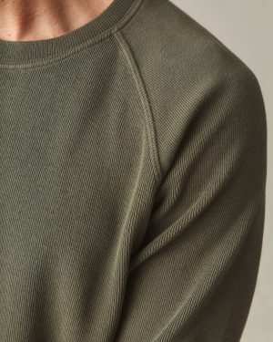 Men’s French Rib Crew – Olive