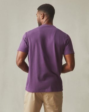 Men’s Pocket Tee – Deep Purple