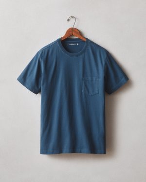 Men’s Pocket Tee – Majolica Blue