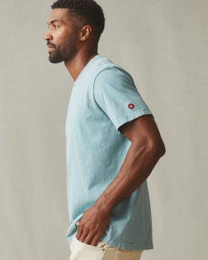Men’s Vintage Crew Tee – Mineral Wash Blue Mineral