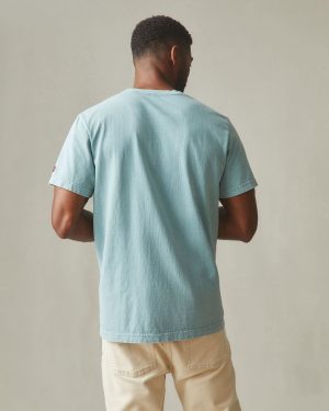 Men’s Vintage Crew Tee – Mineral Wash Blue Mineral
