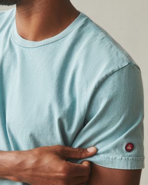 Men’s Vintage Crew Tee – Mineral Wash Blue Mineral