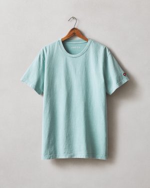 Men’s Vintage Crew Tee – Mineral Wash Blue Mineral