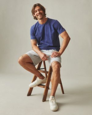 Men’s Vintage Crew Tee – Mineral Wash Ocean Cavern