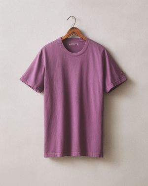 Men’s Vintage Crew Tee – Washed Italian Plum