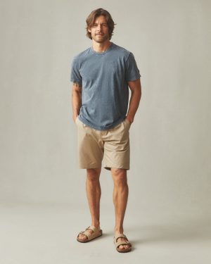 Men’s Vintage Crew Tee – Mineral Wash Metropolitan Grey