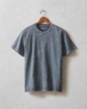 Men’s Vintage Crew Tee – Mineral Wash Metropolitan Grey