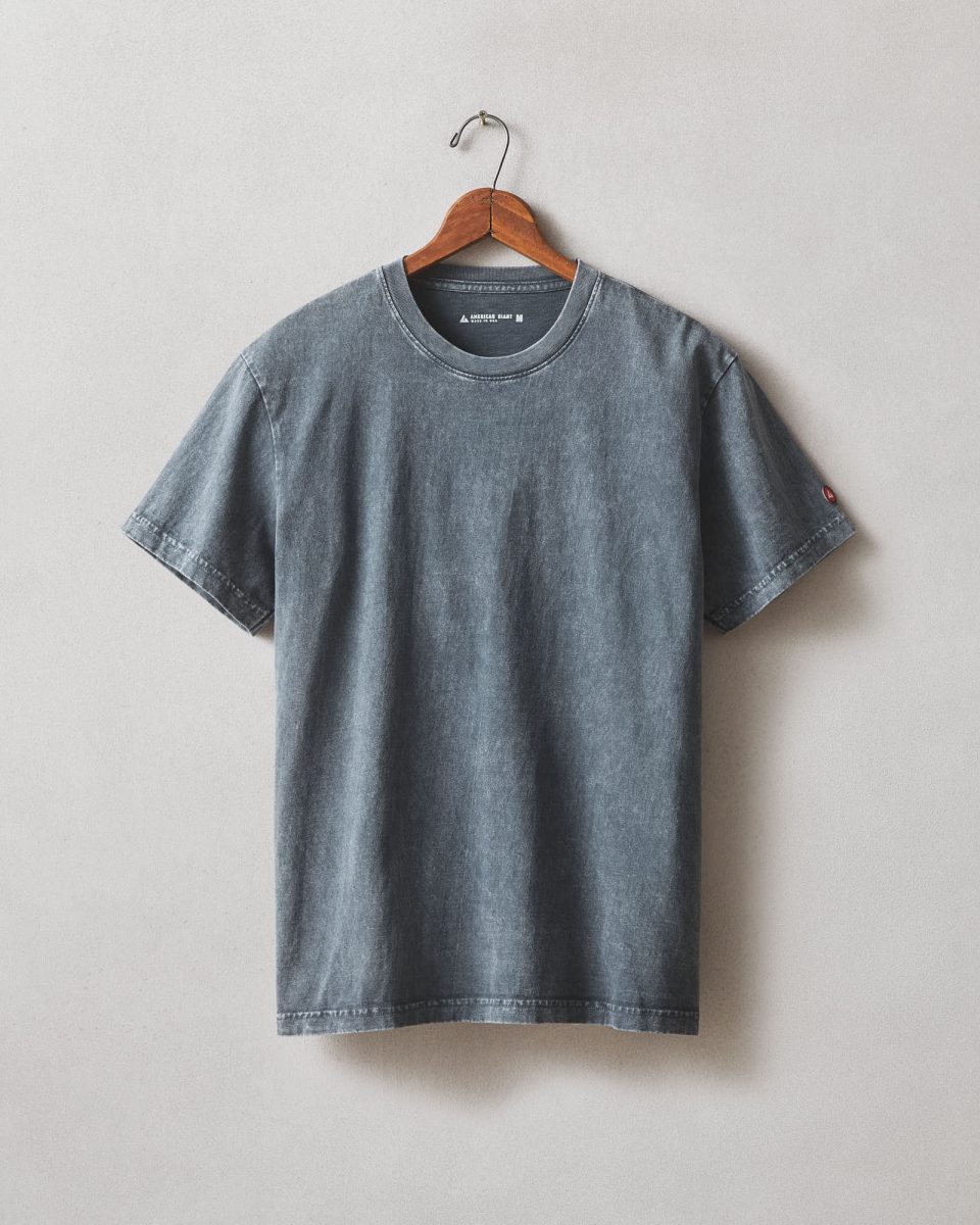 Men's Vintage Crew Tee - Mineral Wash Metropolitan Grey