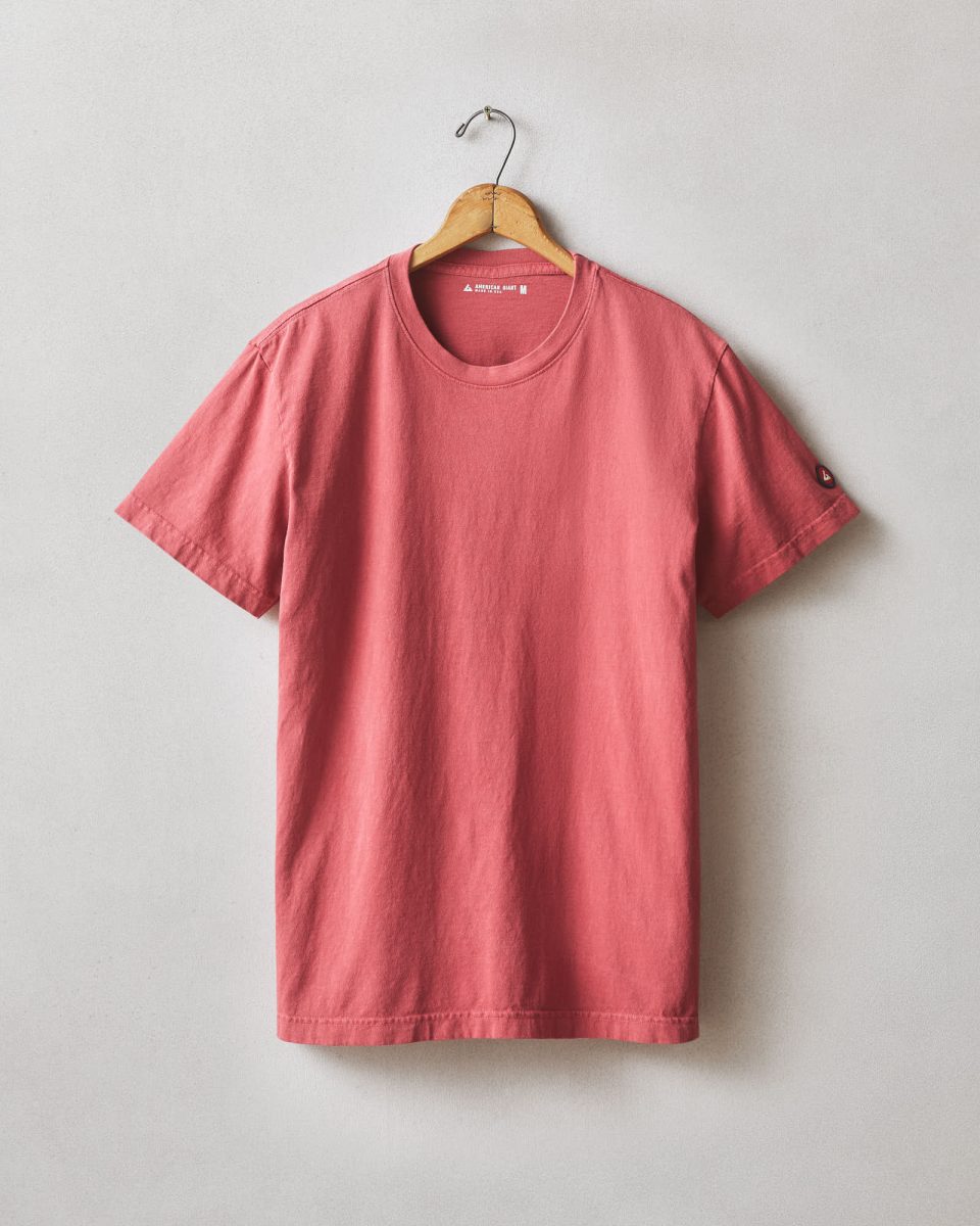 Men's Vintage Crew Tee - Washed Poppy