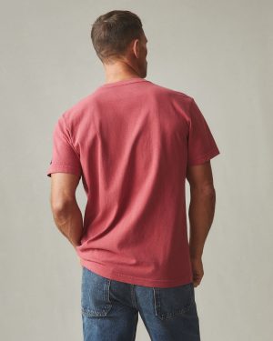 Men’s Vintage Crew Tee – Washed Poppy