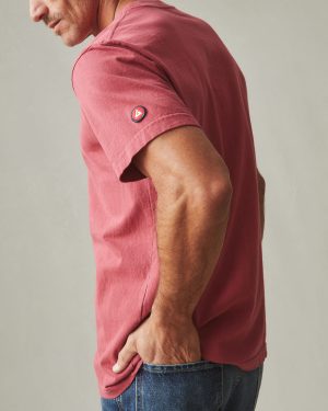 Men’s Vintage Crew Tee – Washed Poppy