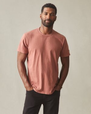 Men’s Vintage Crew Tee – Washed Smoked Paprika