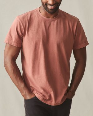 Men’s Vintage Crew Tee – Washed Smoked Paprika
