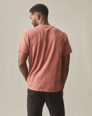 Men’s Vintage Crew Tee – Washed Smoked Paprika