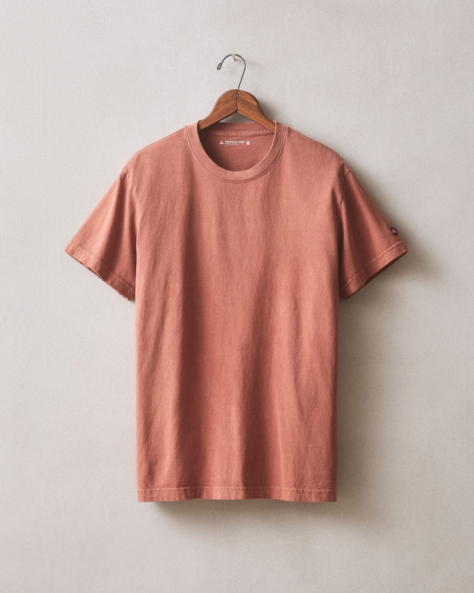Men's Vintage Crew Tee - Washed Smoked Paprika