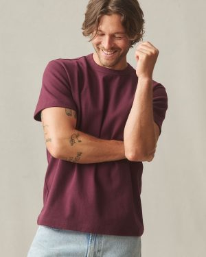 Men’s Rib Tee – Black Amber