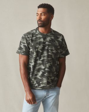 Men’s Rib Tee – Forest Camo