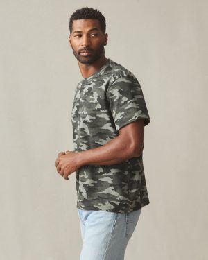 Men’s Rib Tee – Forest Camo