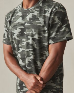 Men’s Rib Tee – Forest Camo