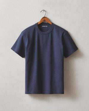 Men’s Rib Tee – Oxford Blue