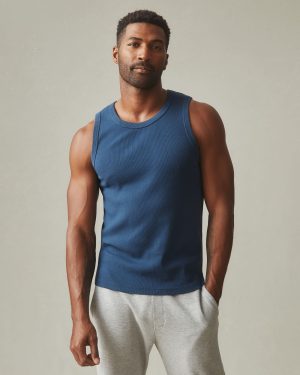 Men’s Rib Tank – Marine Navy