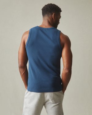 Men’s Rib Tank – Marine Navy
