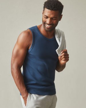 Men’s Rib Tank – Marine Navy