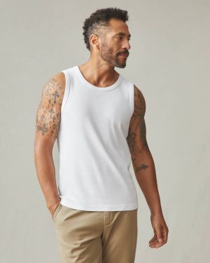 Men’s Rib Tank – White