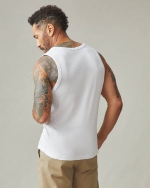 Men’s Rib Tank – White