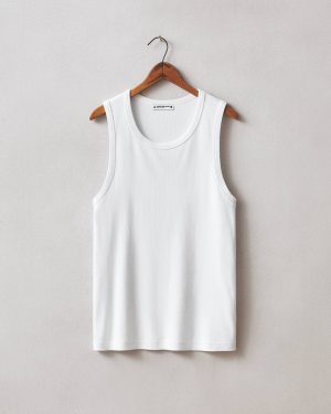 Men’s Rib Tank – White