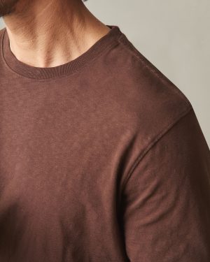 Men’s Premium Slub Crew Tee Long Sleeve – Chicory Coffee